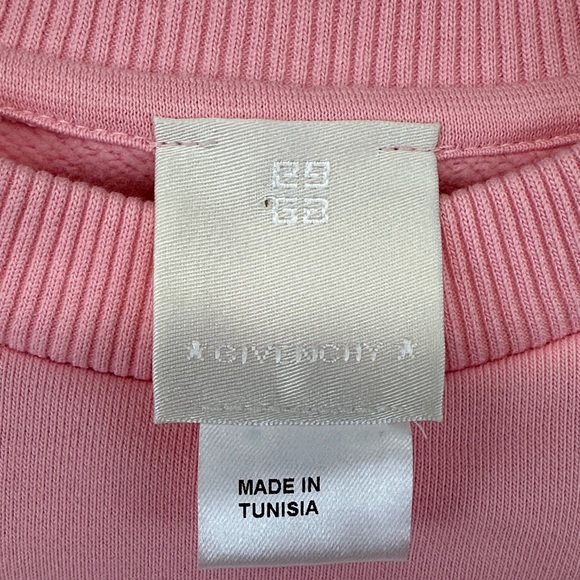 Givenchy x Chito Kids Pink Logo Graphic Crewneck Sweatshirt Luxury 10 - Picture 3 of 7